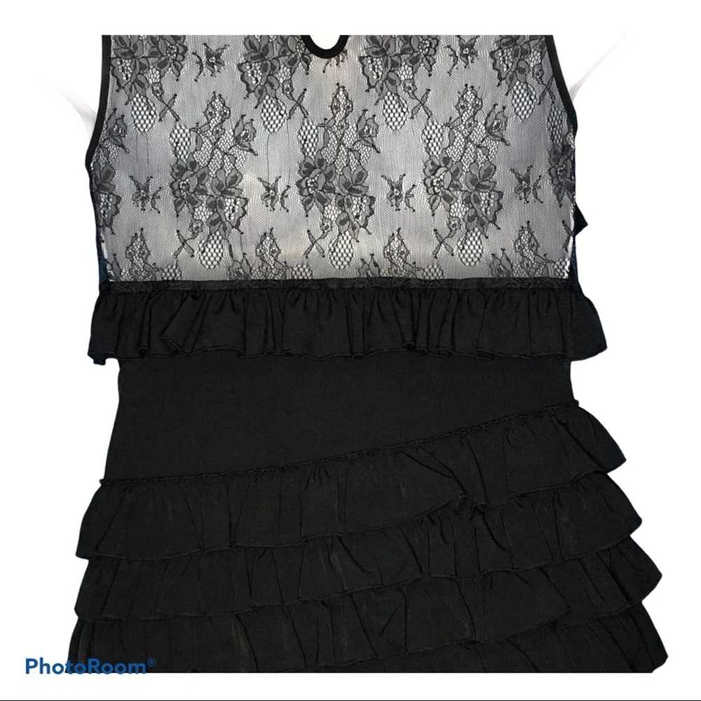 1st Sight Little Black Dress Ruffle Tiered Skirt … - image 11