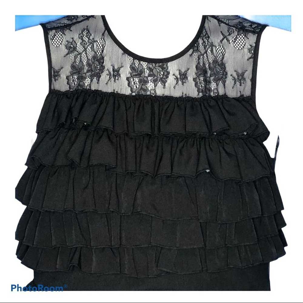 1st Sight Little Black Dress Ruffle Tiered Skirt … - image 5