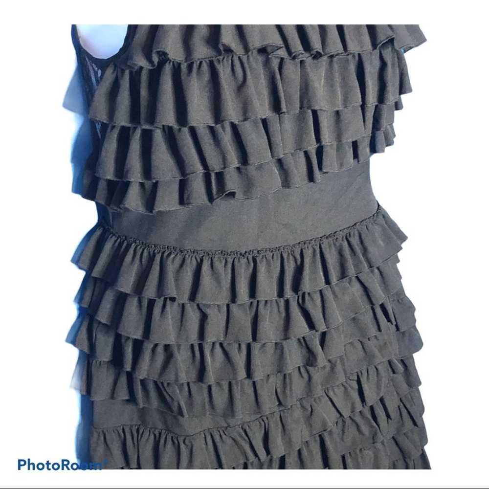 1st Sight Little Black Dress Ruffle Tiered Skirt … - image 6