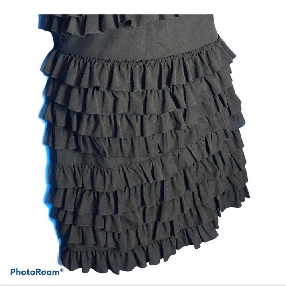 1st Sight Little Black Dress Ruffle Tiered Skirt … - image 7