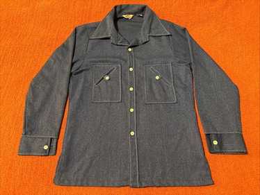 トップス Levi's Panatela (1970svest made in usa) Vintage 1970s Levi's Panatela Tops Blue Western Style Button