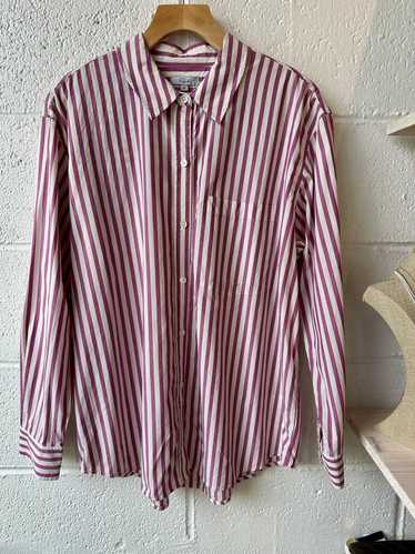 Rails pink and white striped shirt