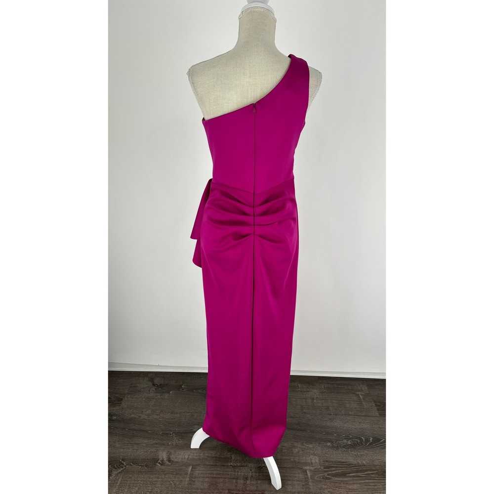 Xscape Long Scuba One Shoulder Ruffle Slim Gown W… - image 6