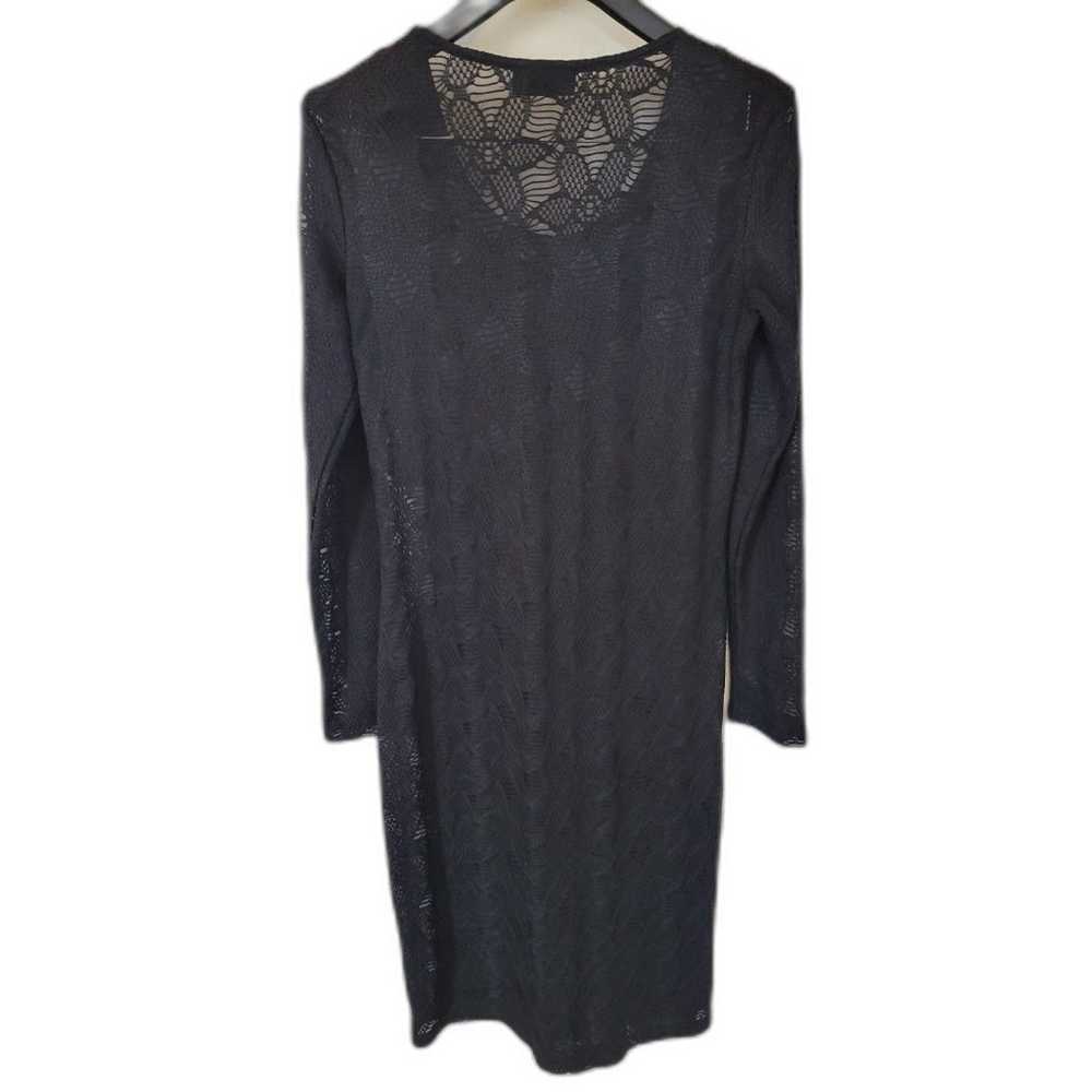 NOR Denmark Black Sheer Lace Long Sleeve Dress - image 2