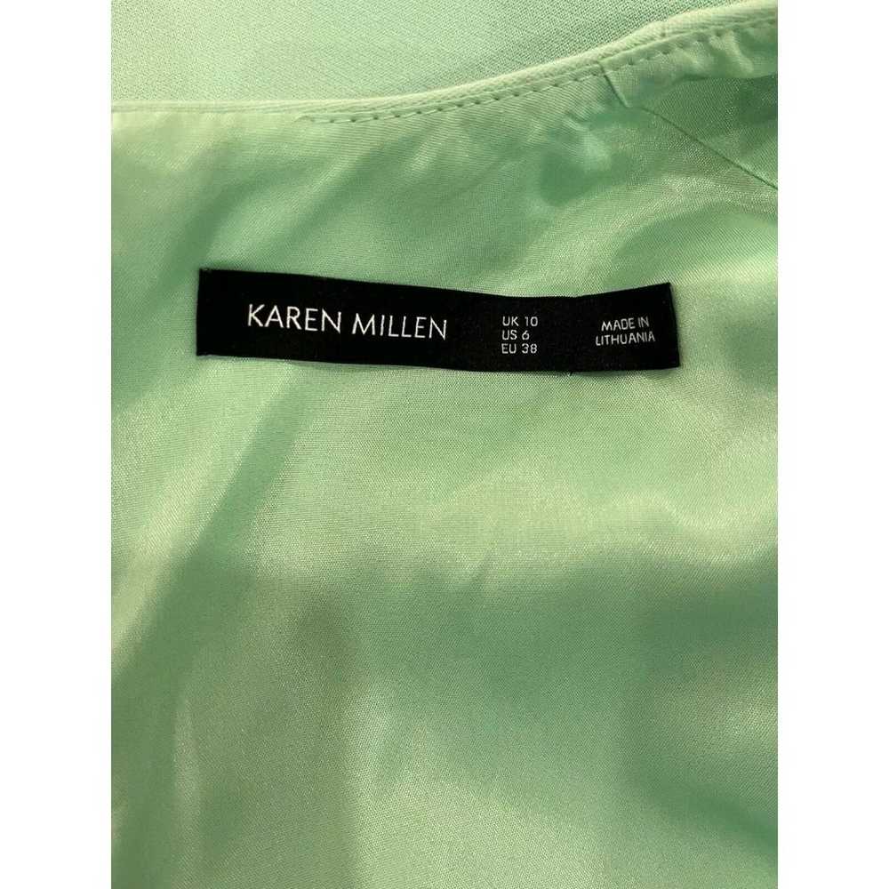 Karen Millen  Pastel Green Women's Casual Pleated… - image 6