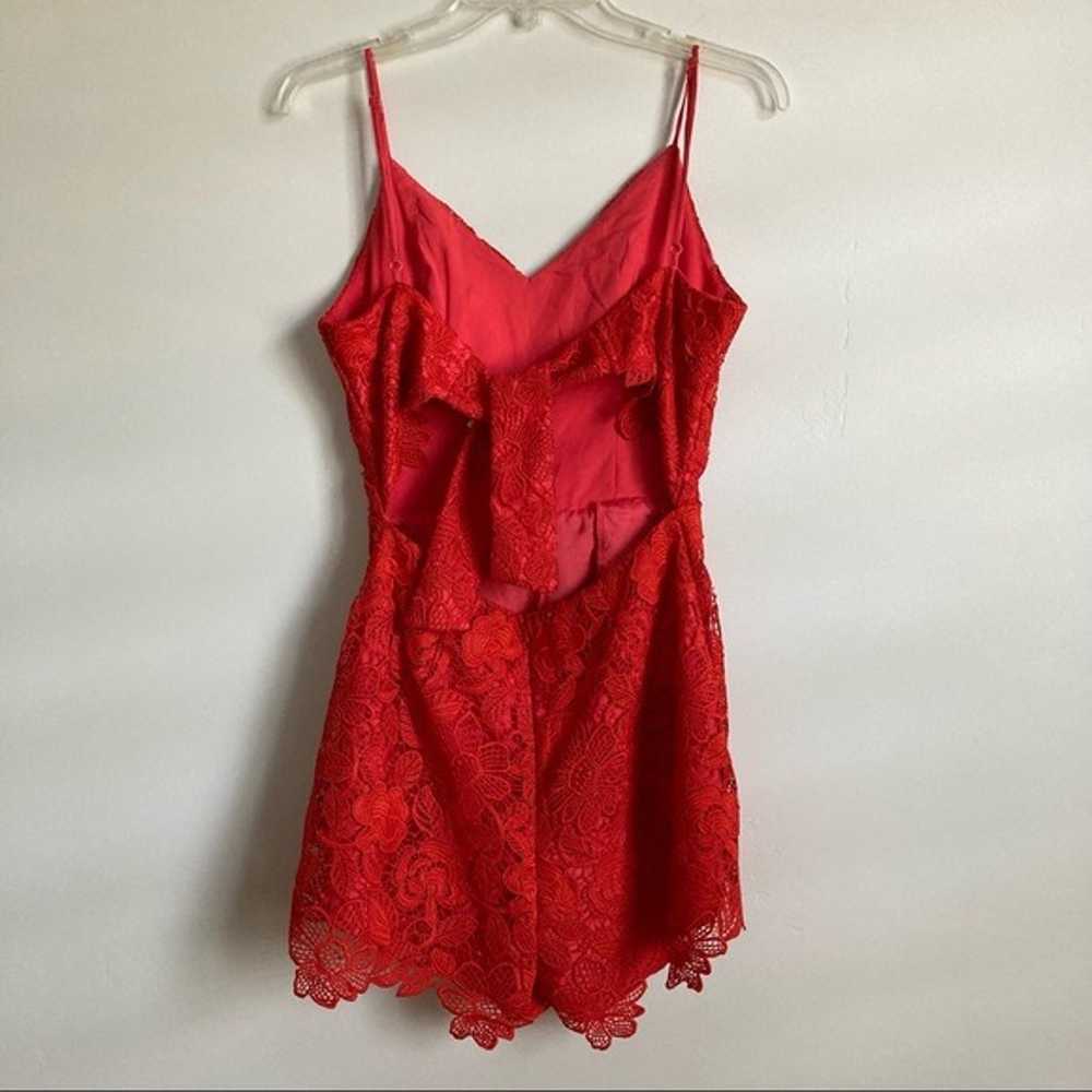 LOVERS & FRIENDS Red Lace Songbird Romper - image 7