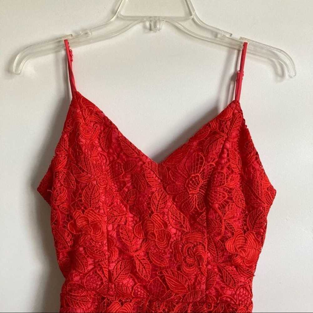 LOVERS & FRIENDS Red Lace Songbird Romper - image 8