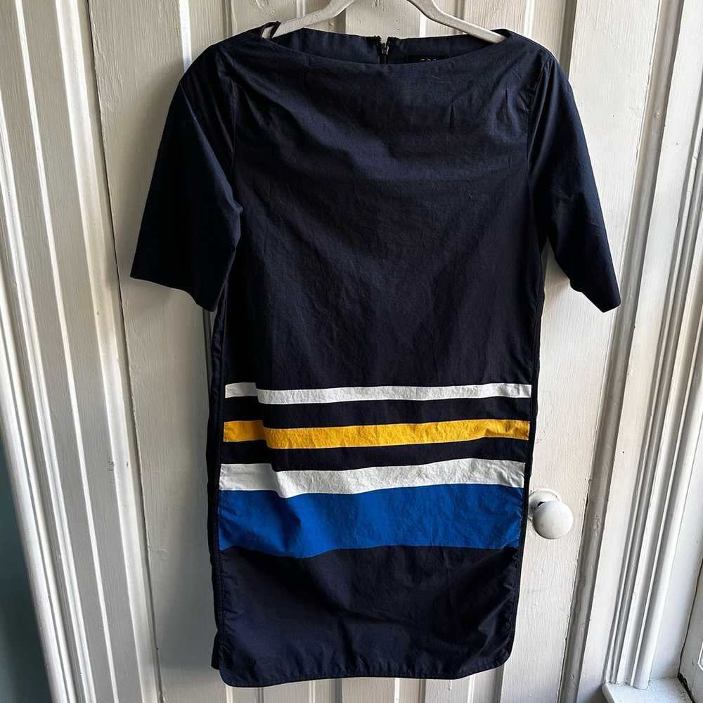 COS Colorblock Dress Navy Yellow - image 1