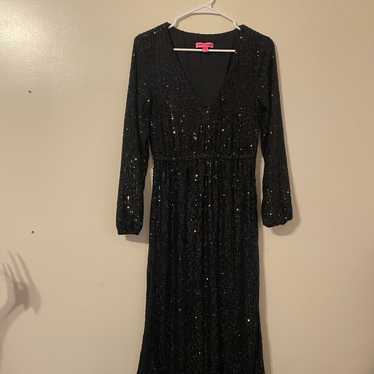 Black sequin dress