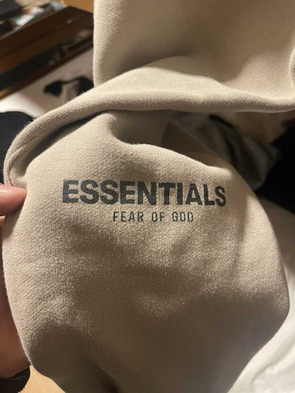 Essentials essentials beige reflective sweats - image 3