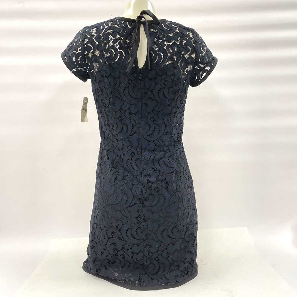 NWT LOFT Women's Sz 0p Black Navy Lace Overlay Sh… - image 3