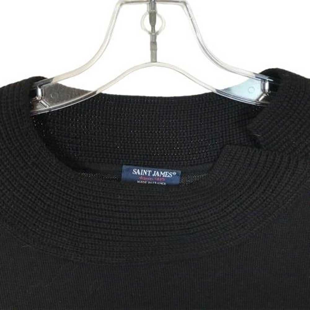 Womens Size 12 Saint James Black Pure Wool Knit M… - image 2