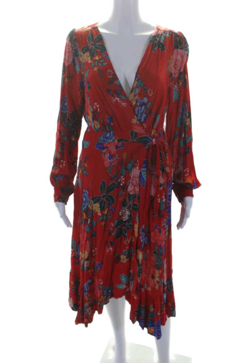 Anthropologie Womens Boswell Floral Textured Wrap… - image 1