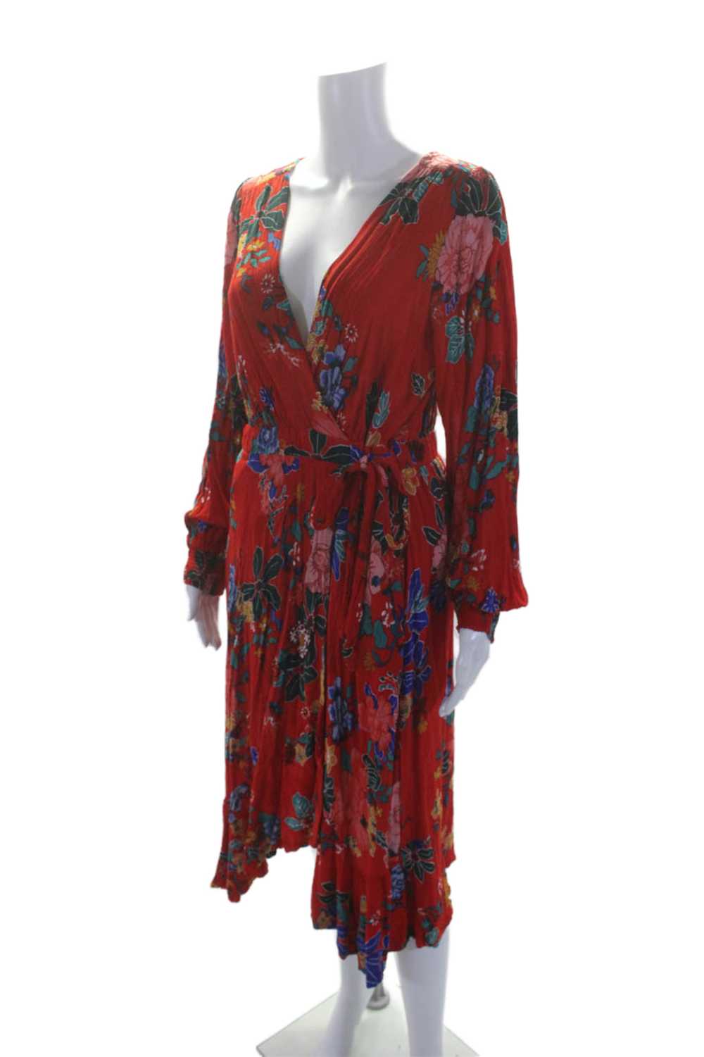 Anthropologie Womens Boswell Floral Textured Wrap… - image 2