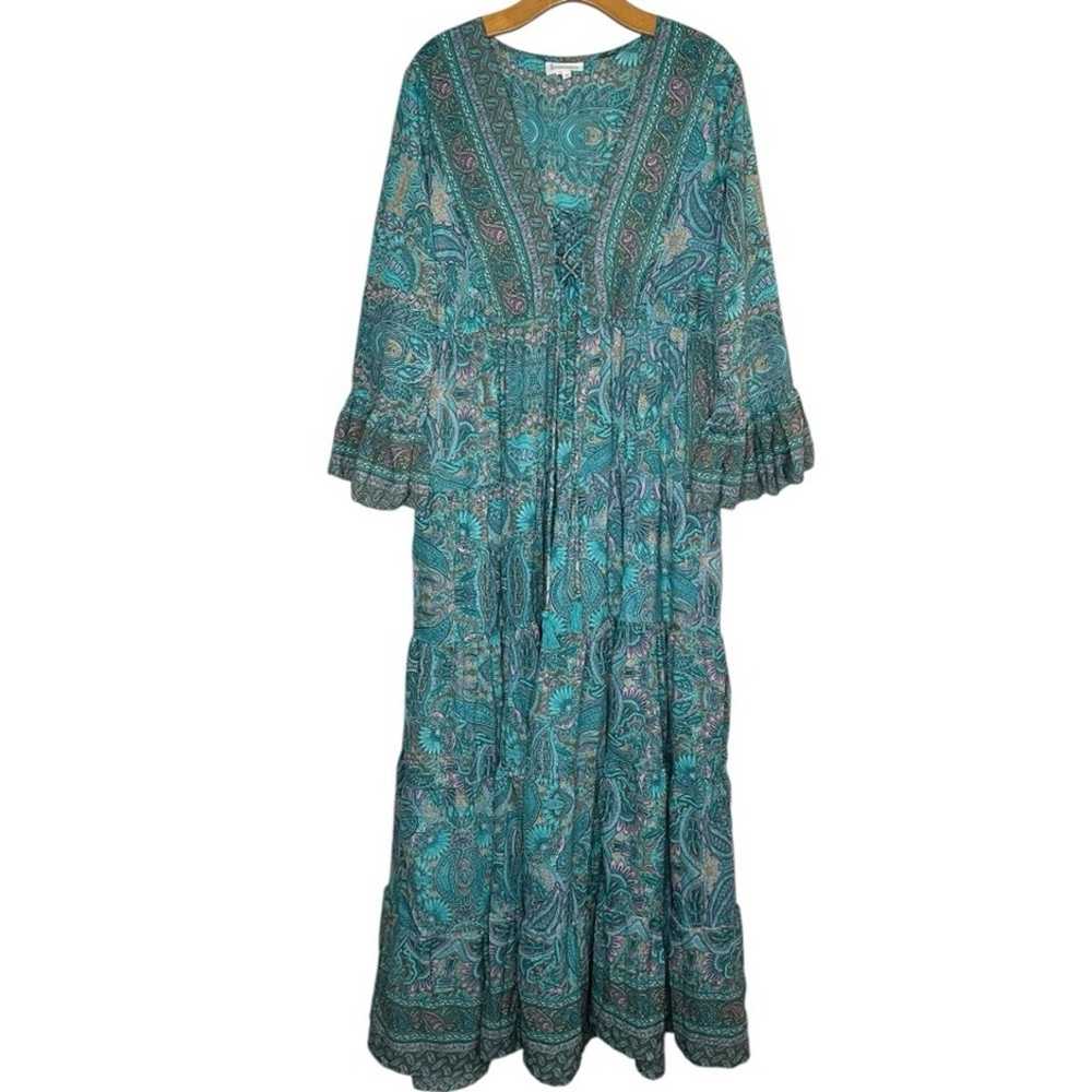 Boemo Anthropologie 2X Turquoise Paisley Bohemian… - image 3