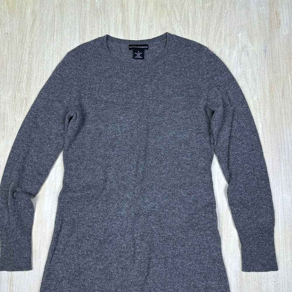 Sofiacashmere Gray 100% Cashmere Long Sleeve Soft… - image 2