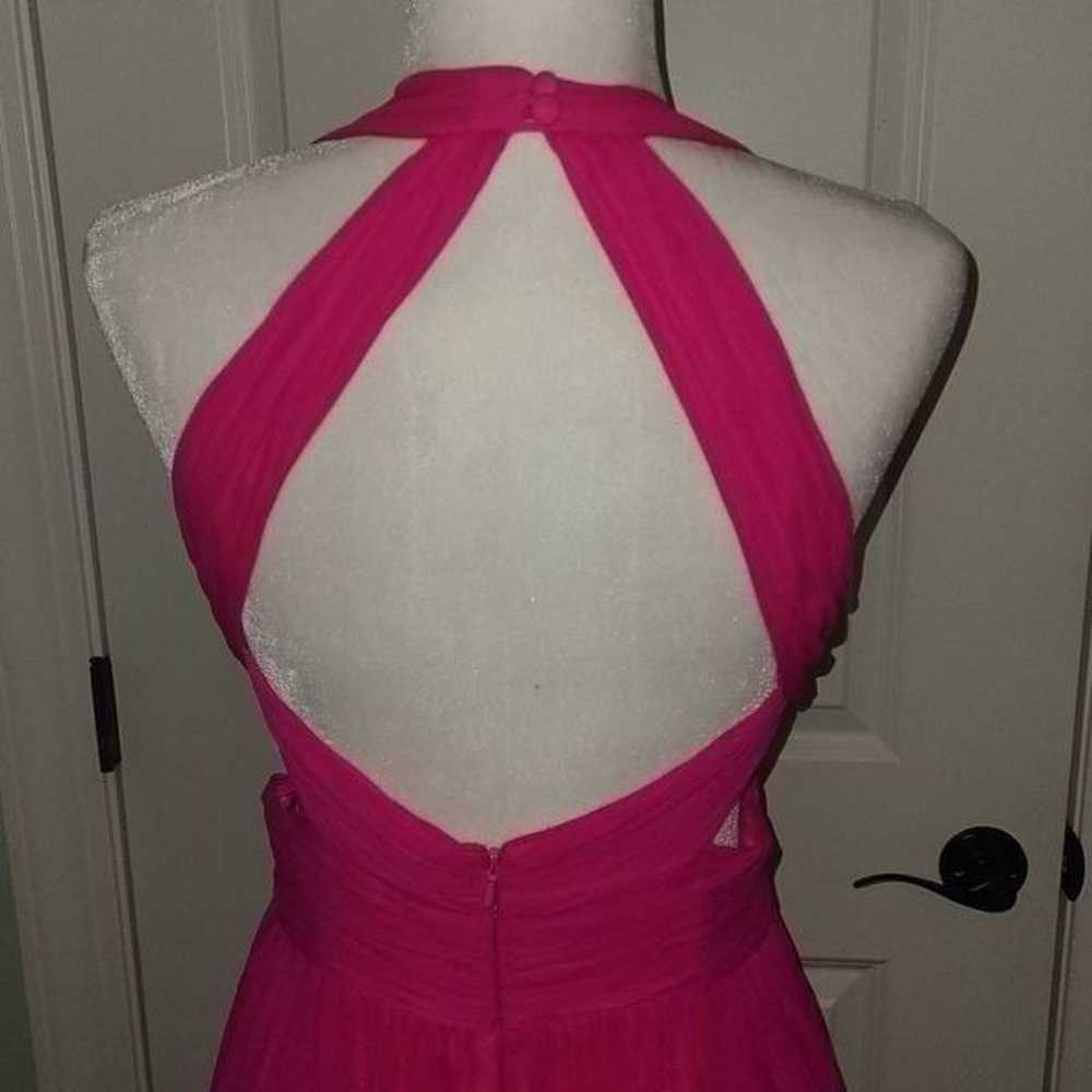 Aidan Mattox Cutout Pink Formal Silk Gown - image 11