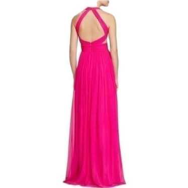 Aidan Mattox Cutout Pink Formal Silk Gown - image 1