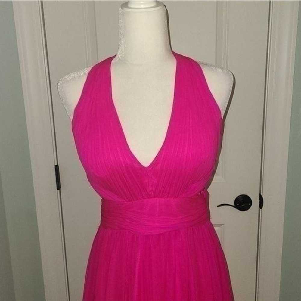 Aidan Mattox Cutout Pink Formal Silk Gown - image 6