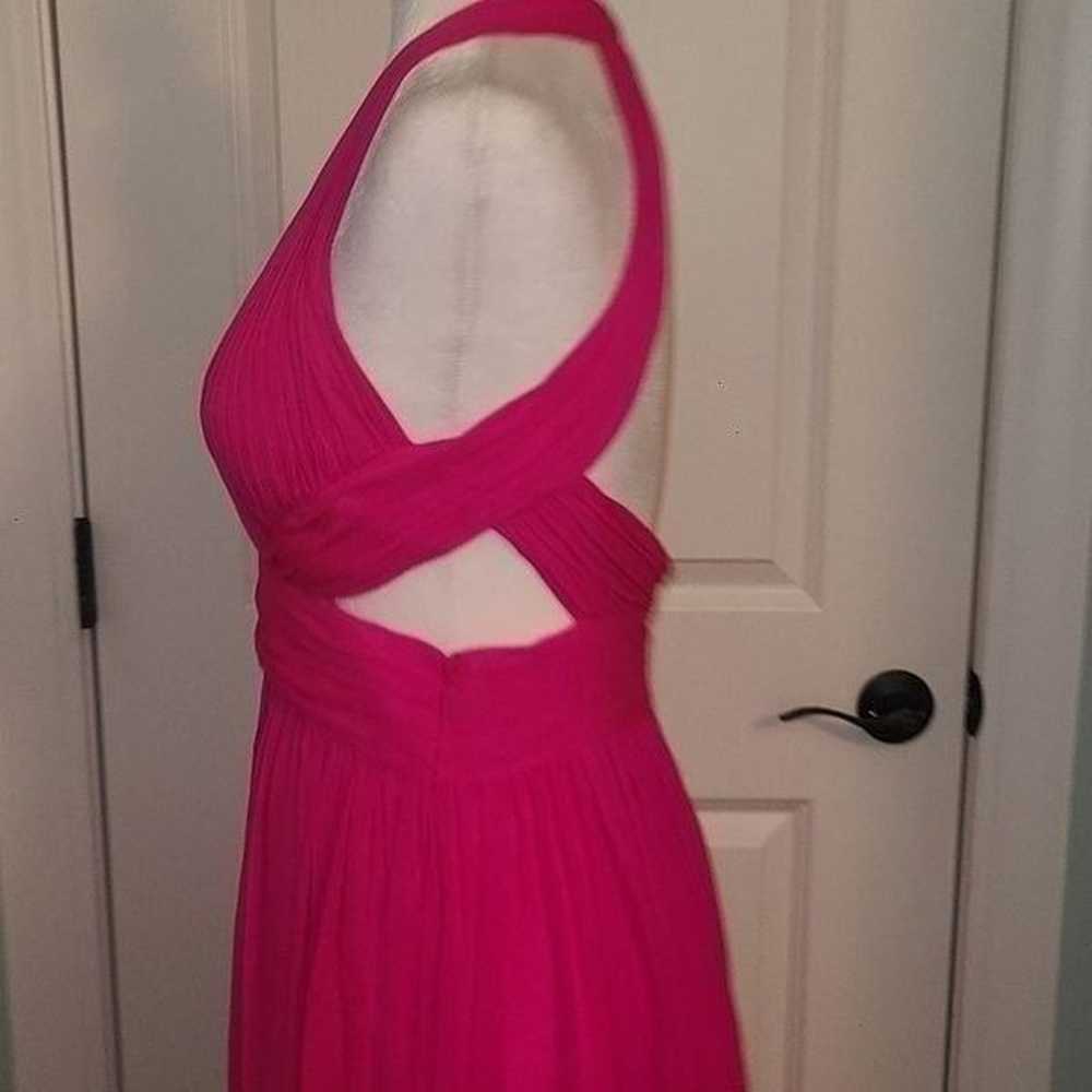 Aidan Mattox Cutout Pink Formal Silk Gown - image 9