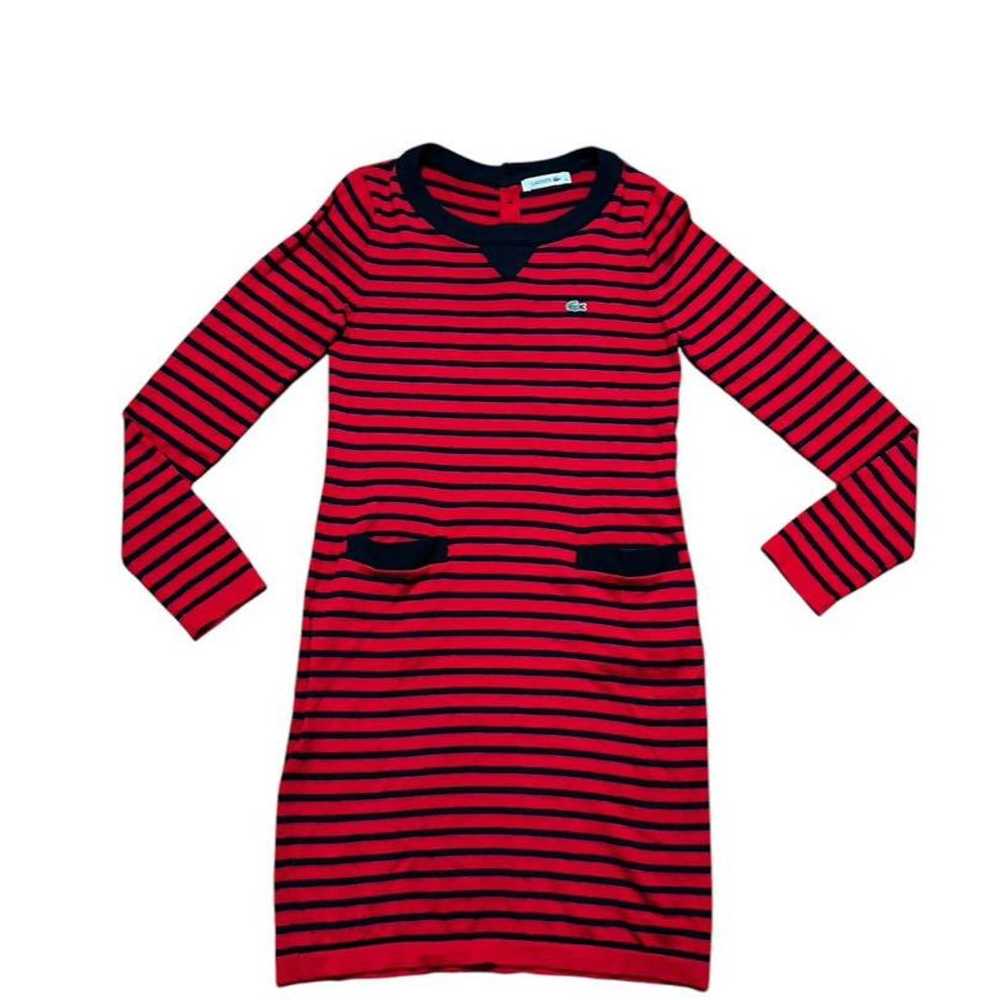 Excellent condition ◎ Lacoste ladies' knit stripe… - image 3