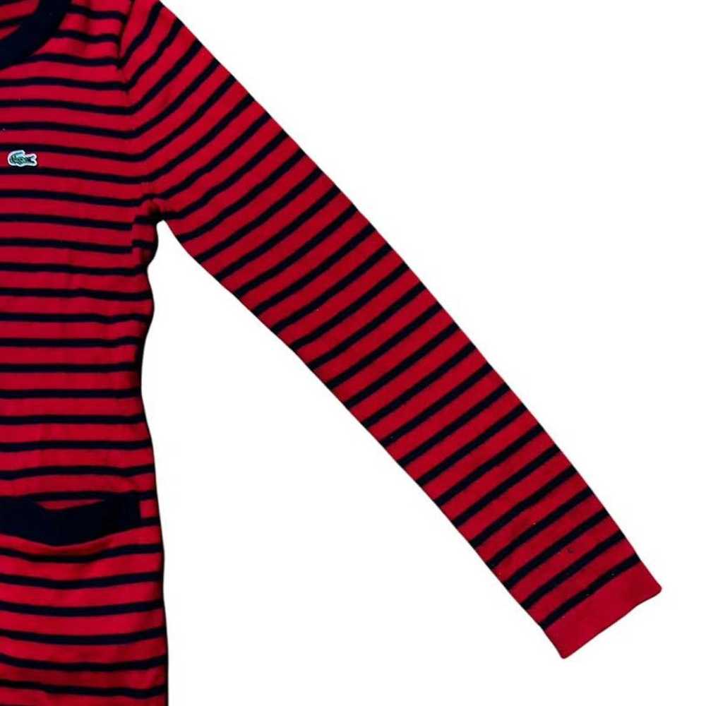 Excellent condition ◎ Lacoste ladies' knit stripe… - image 4