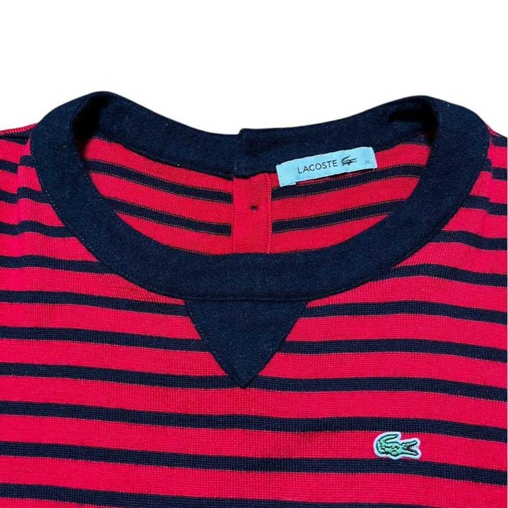 Excellent condition ◎ Lacoste ladies' knit stripe… - image 8