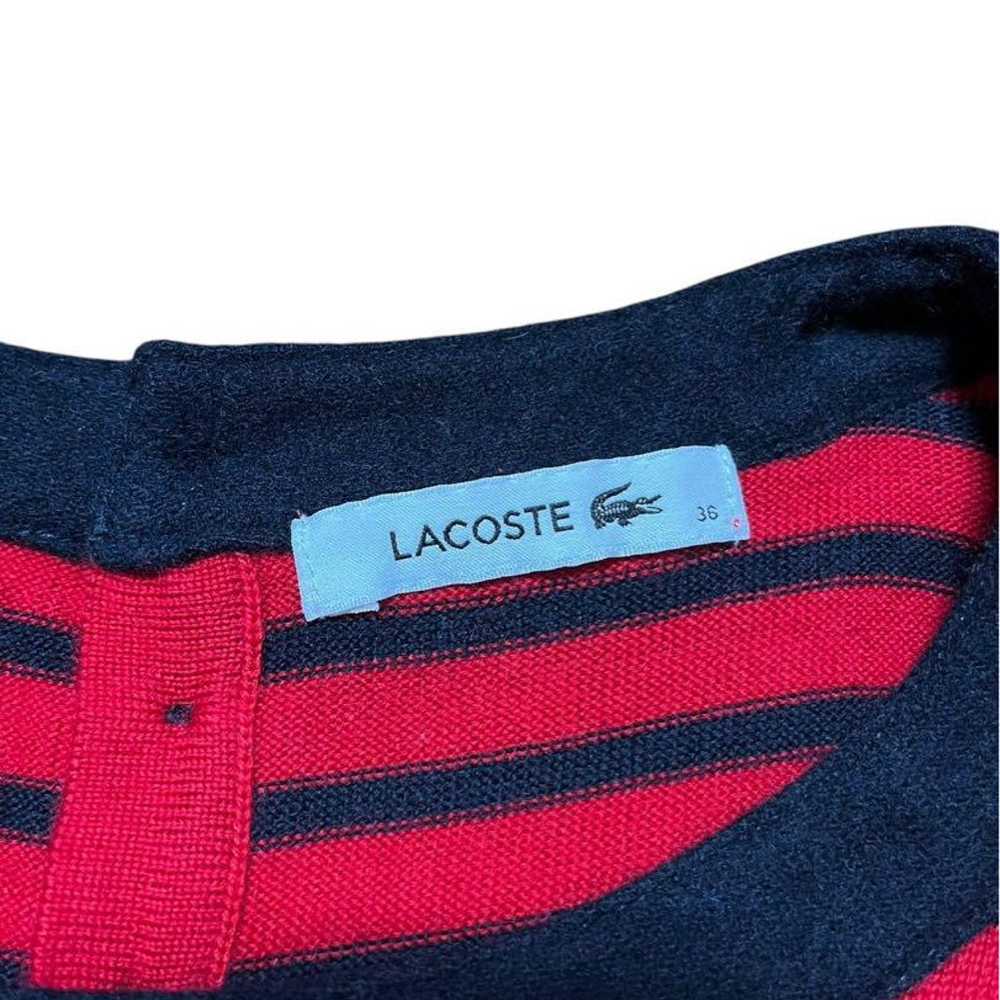 Excellent condition ◎ Lacoste ladies' knit stripe… - image 9