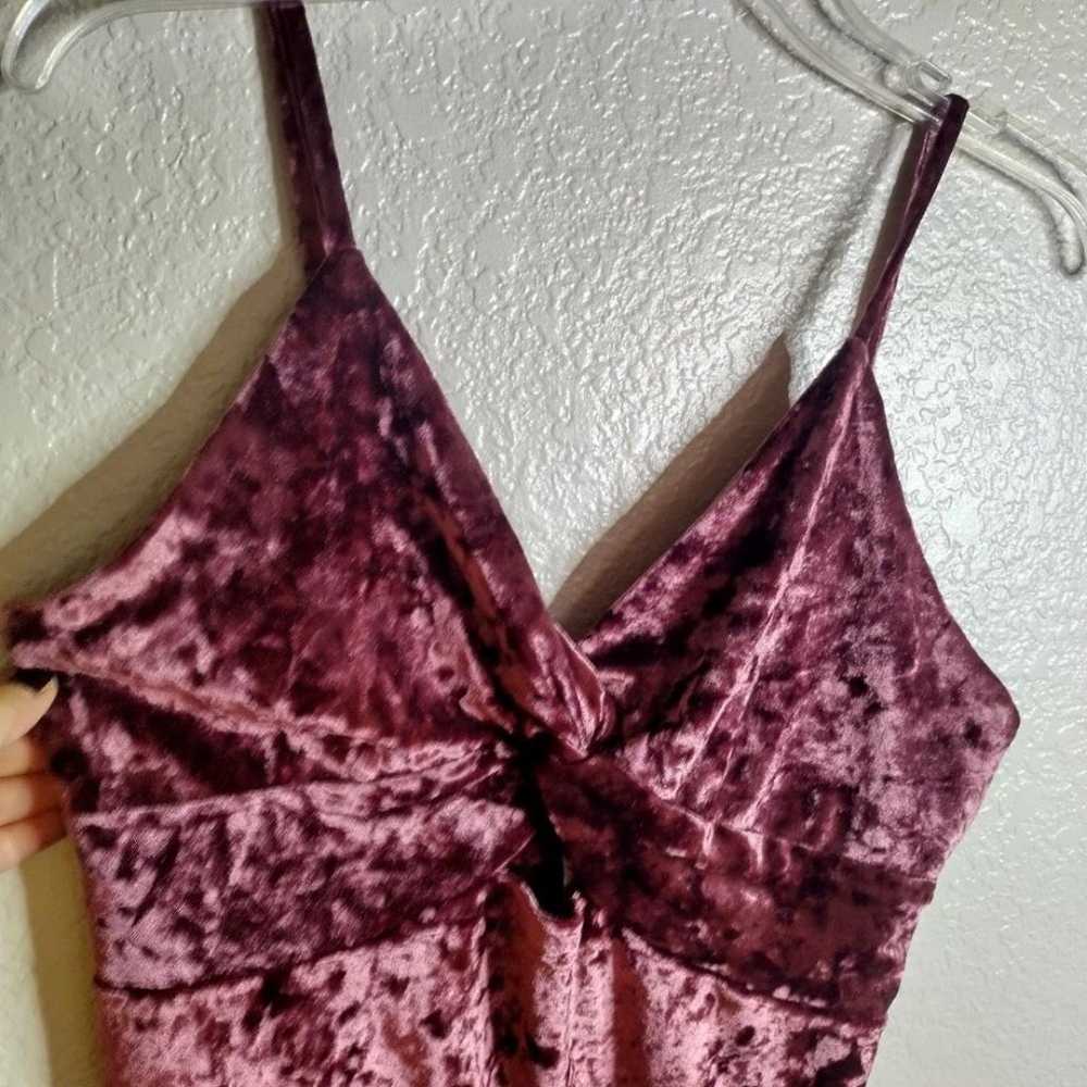 Free People Come Together Bodycon Velvet Slip Dre… - image 4