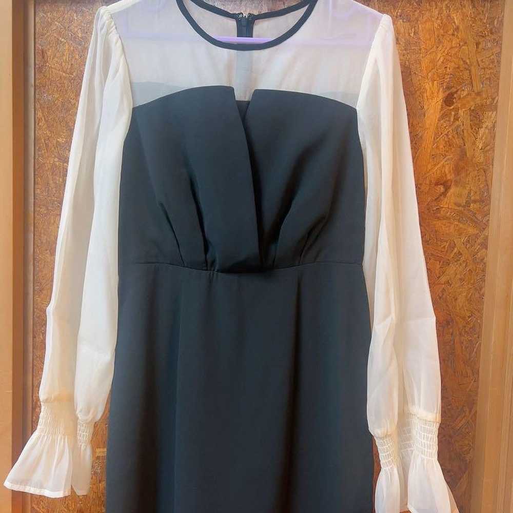 Bustier-style volume sleeve chiffon dress for wed… - image 6