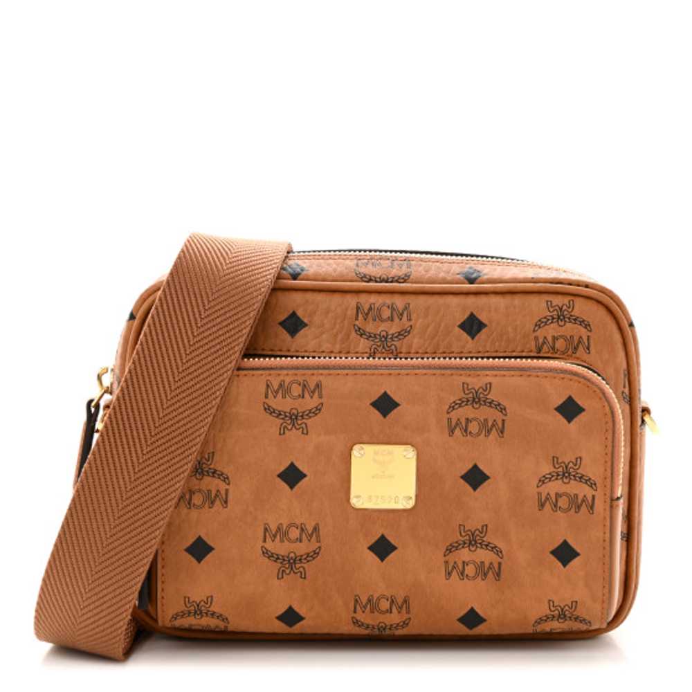 MCM Visetos Klassik Crossbody Bag Cognac - image 1