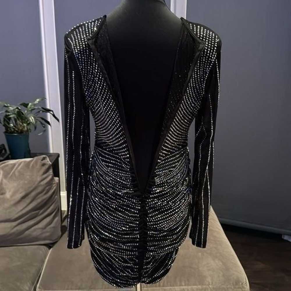 Women’s Short Sexy Black Beaded BodyCon Party Dre… - image 9