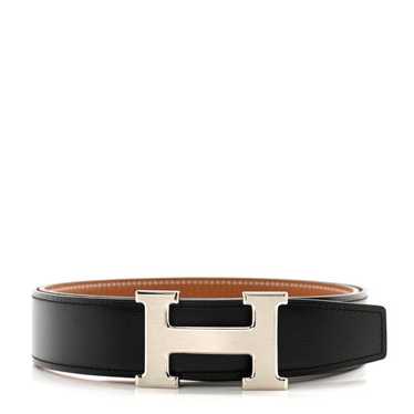 HERMES Box Togo 32mm H Belt 85 34 Black Gold - image 1