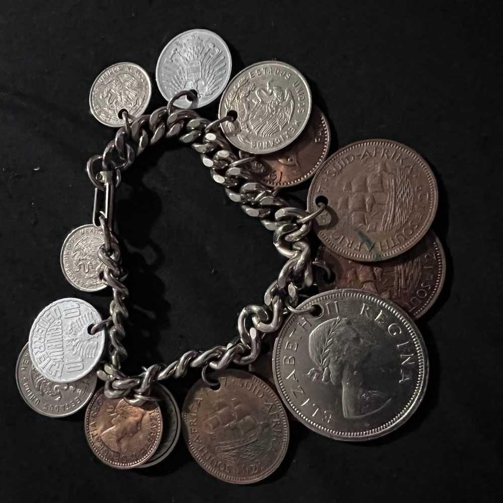 1950s vintage European coin bracelet - image 10