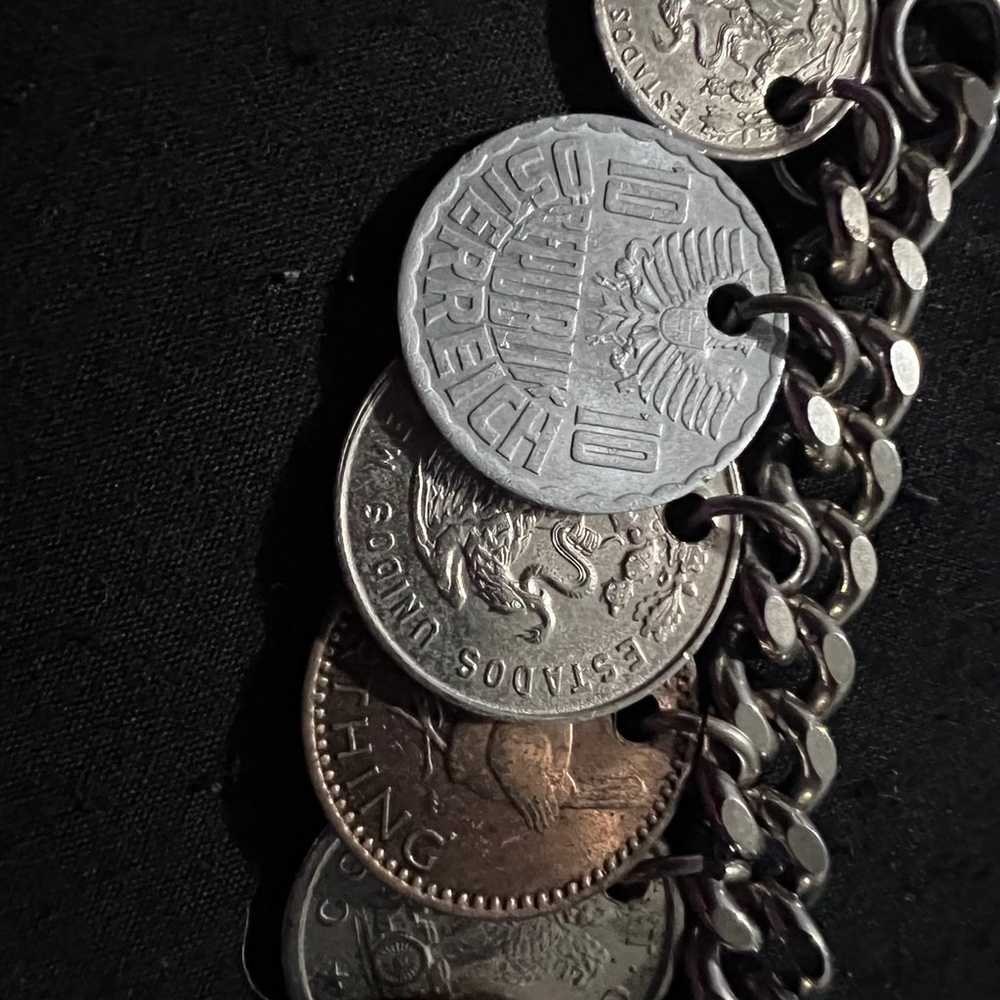 1950s vintage European coin bracelet - image 6