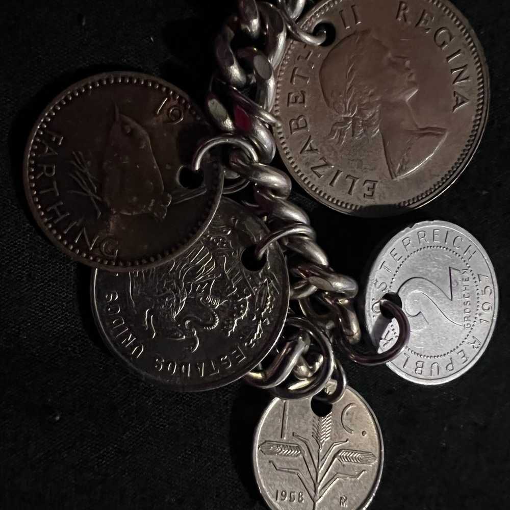 1950s vintage European coin bracelet - image 8