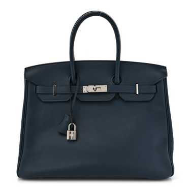 HERMES Swift Birkin 35 Bleu De Prusse