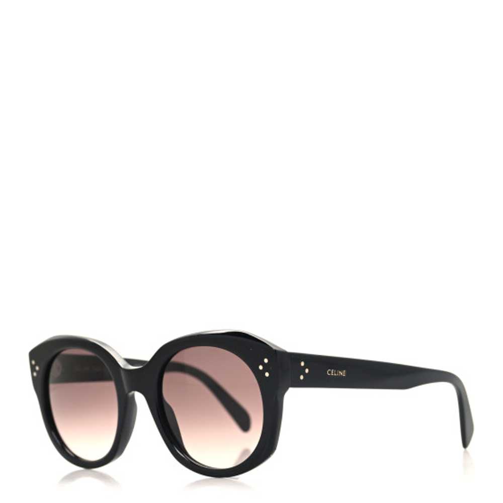 CELINE Acetate Studded Mineral Round Sunglasses C… - image 1