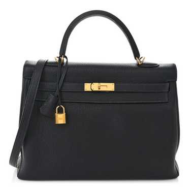 HERMES Togo Kelly Retourne 35 Indigo