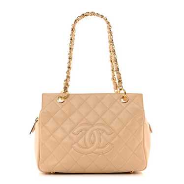 CHANEL Caviar Quilted Petit Timeless Tote PTT Beig