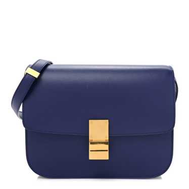 CELINE Box Calfskin Medium Classic Box Flap Bag In