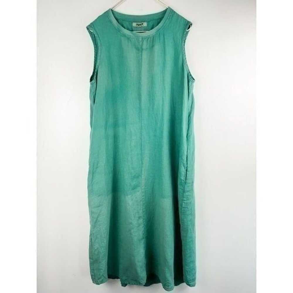 Flax spearmint High Line Dress Linen Maxi Dress W… - image 2