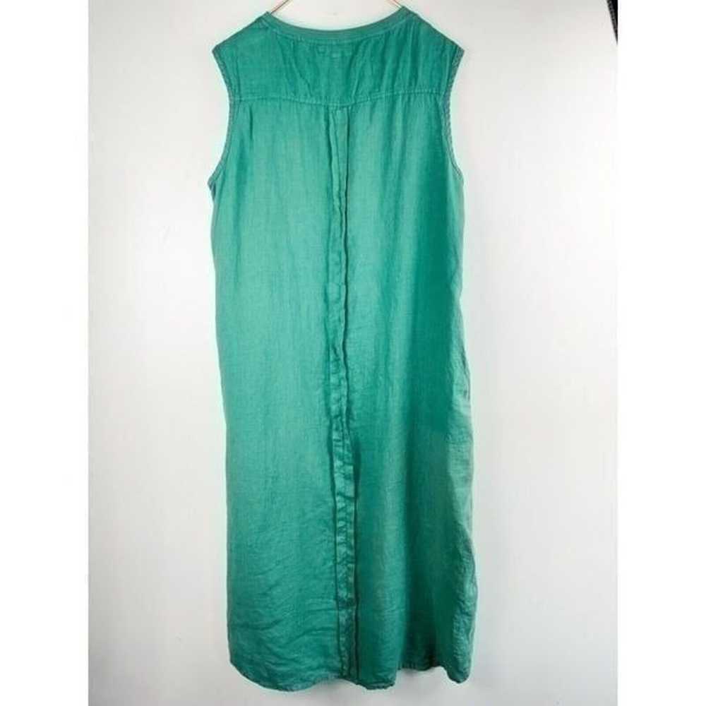 Flax spearmint High Line Dress Linen Maxi Dress W… - image 5