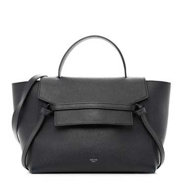 CELINE Grained Calfskin Mini Belt Bag Black - image 1