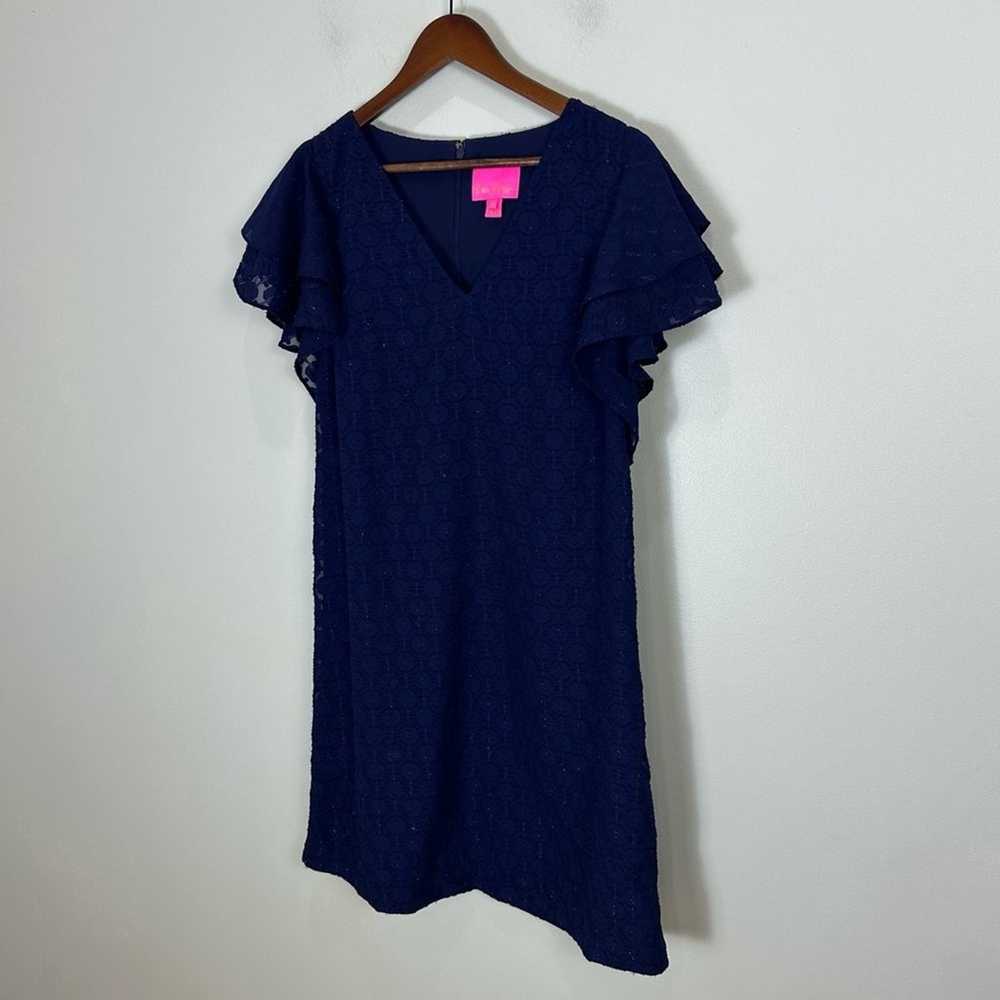 Lilly Pulitzer Kathie Mini Shift Dress Metallic T… - image 5