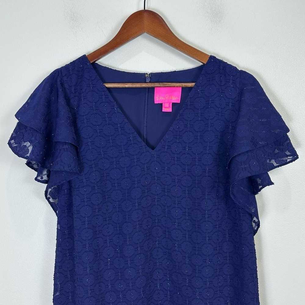 Lilly Pulitzer Kathie Mini Shift Dress Metallic T… - image 6