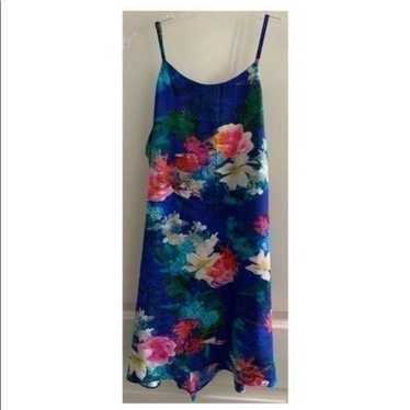 Amanda Uprichard Floral and Ruffle Dress like New