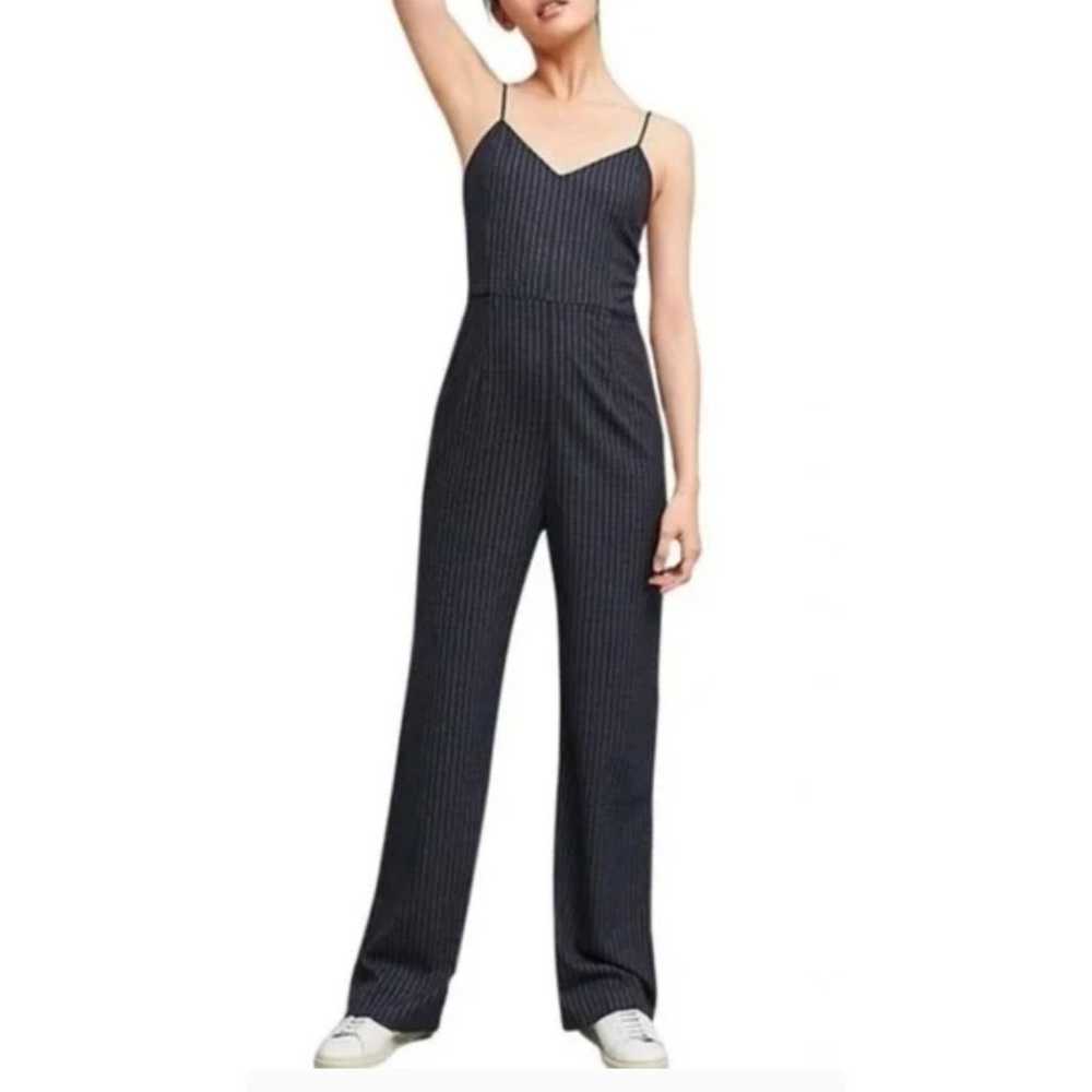 ANTHROPOLOGIE Pinstripe Essential Jumpsuit Pantsu… - image 2