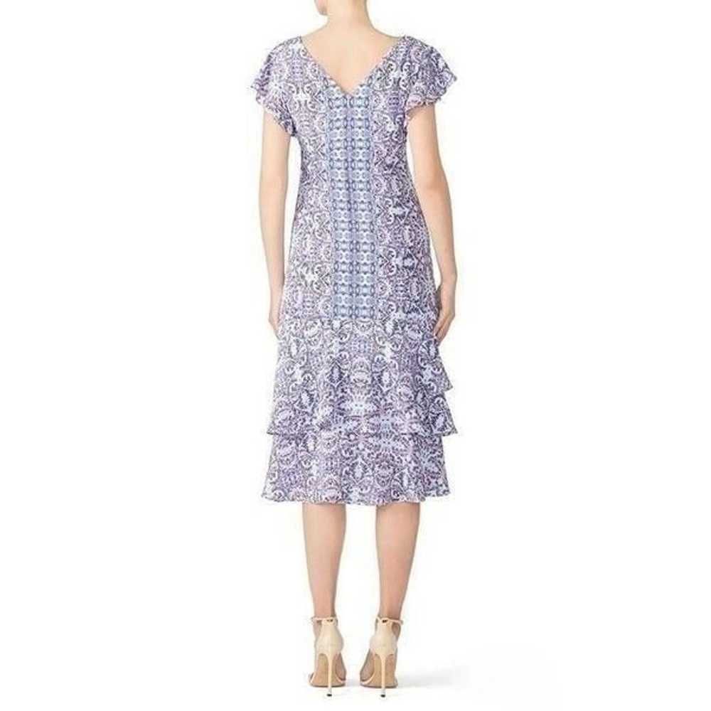 Nanette Lepore Abstract Dress in Blue 12 Womens S… - image 3