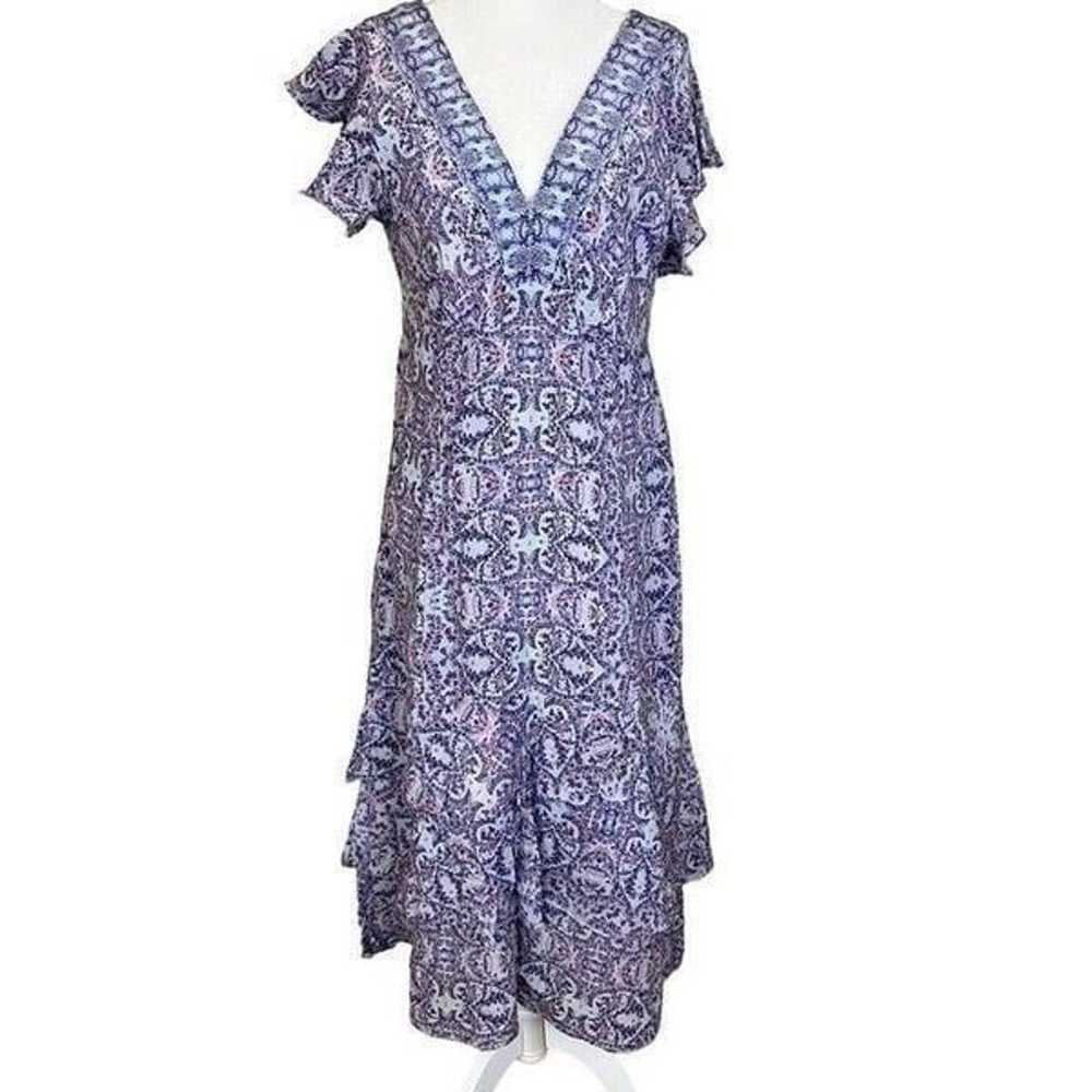 Nanette Lepore Abstract Dress in Blue 12 Womens S… - image 4